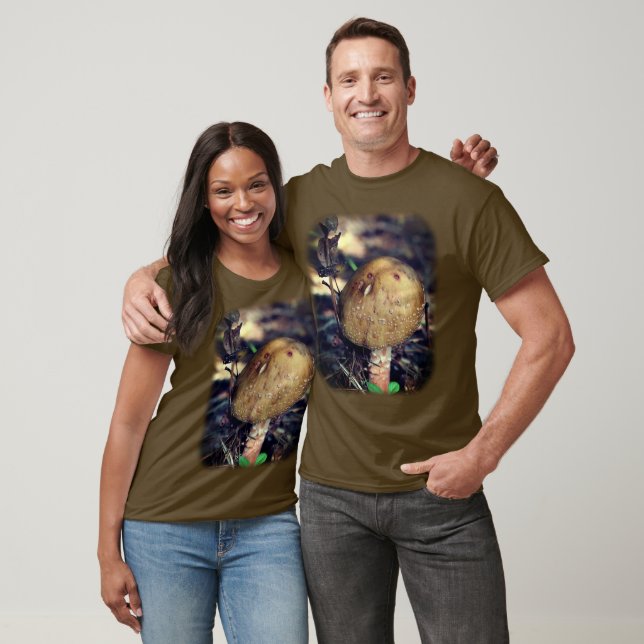 Wild Brown Mushroom Nature  T-Shirt (Unisex)
