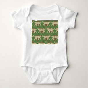 Wild Brushstrokes: Leopard in Repetition Baby Bodysuit