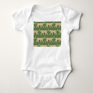Wild Brushstrokes: Leopard in Repetition Baby Bodysuit