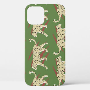 Wild Brushstrokes: Leopard in Repetition iPhone 12 Case