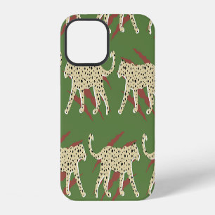 Wild Brushstrokes: Leopard in Repetition iPhone 12 Case