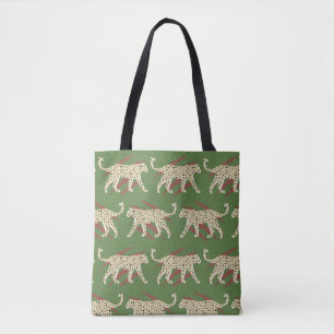 Wild Brushstrokes: Leopard in Repetition Tote Bag