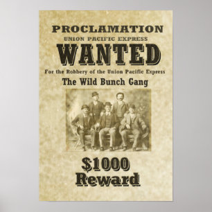 WILD BUNCH GANG Poster- Custom Sizes Poster