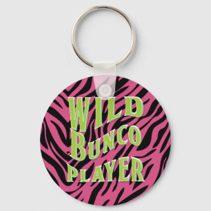 Wild Bunco Player Graphic Design Key Ring