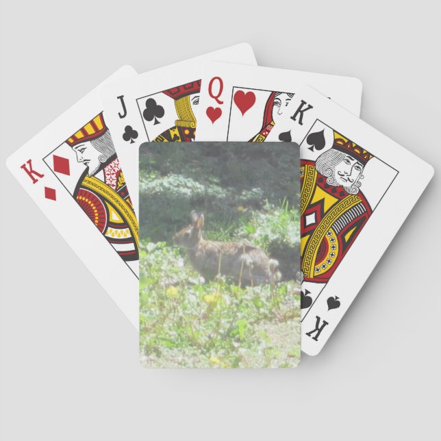 Wild Bunny Playing Cards (Back)