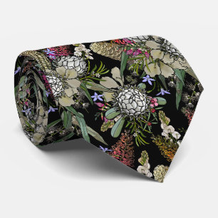 Wild Bush Flower Bouquet - Protea & Grevillea  Tie