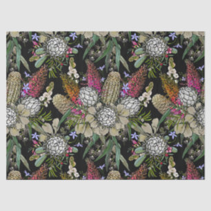 Wild Bush Flower Bouquet - Protea & Grevillea Tissue Paper