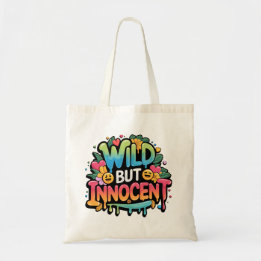 Wild but Innocent Tote Bag, Grocery Bag