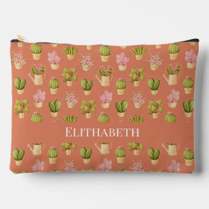 Wild Cactus Pattern Accessory Pouch