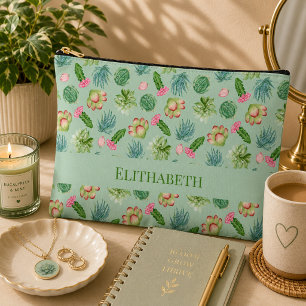 Wild Cactus Pattern Accessory Pouch