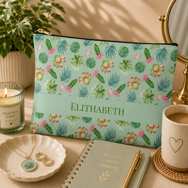 Wild Cactus Pattern Accessory Pouch (Creator Uploaded)