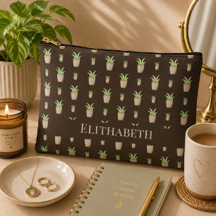 Wild Cactus Pattern Accessory Pouch