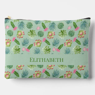 Wild Cactus Pattern Accessory Pouch