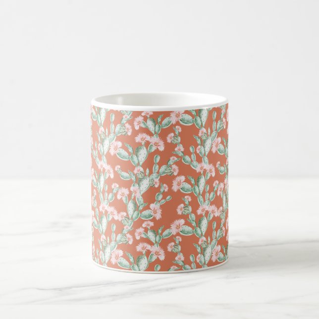 Wild Cactus Pattern Coffee Mug (Center)