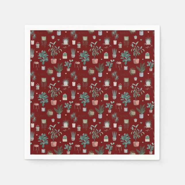 Wild Cactus Pattern Napkin (Front)