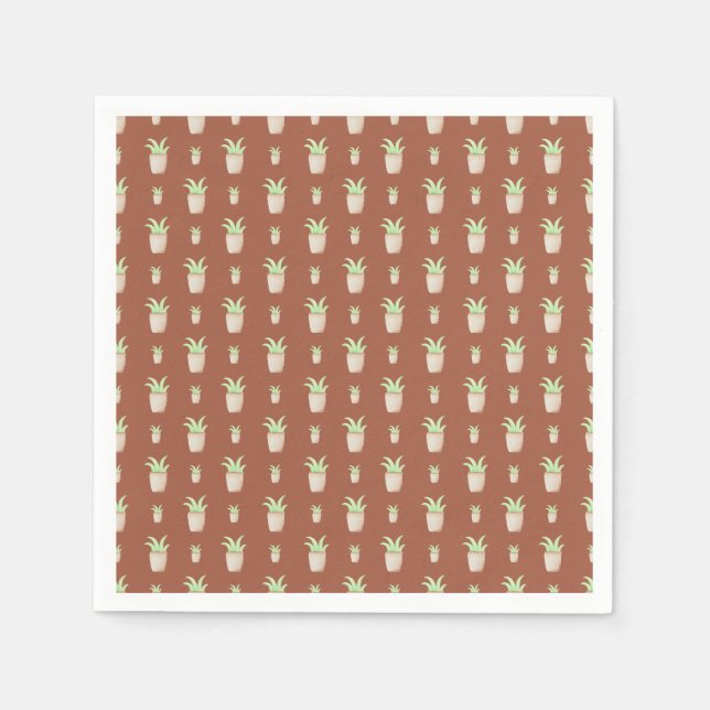 Wild Cactus Pattern Napkin (Front)