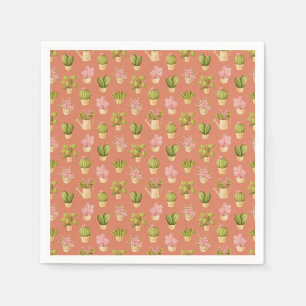 Wild Cactus Pattern Napkin
