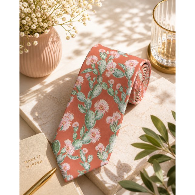 Wild Cactus Pattern Tie (Creator Uploaded)