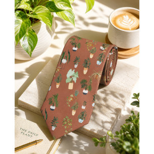 Wild Cactus Pattern Tie