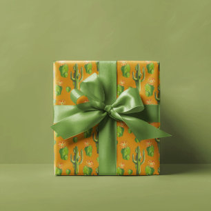 Wild Cactus Pattern Wrapping Paper