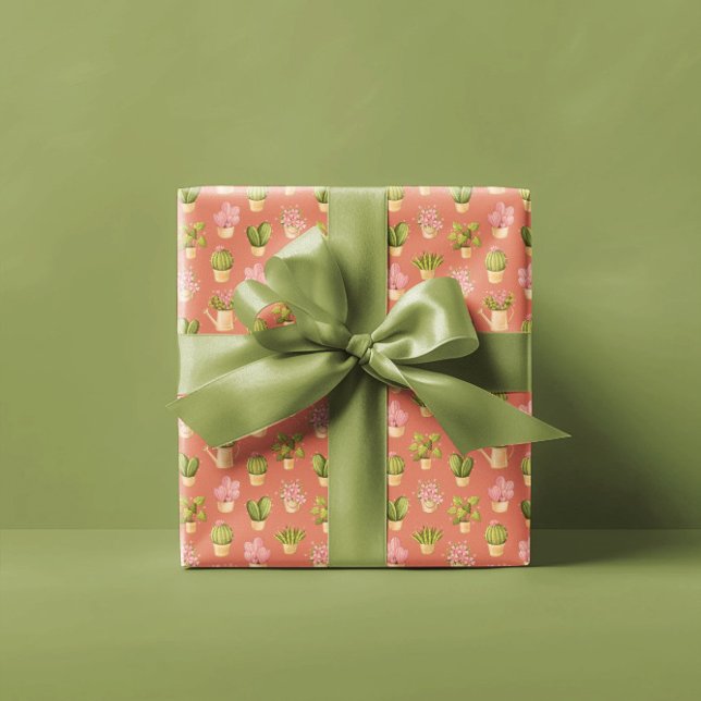 Wild Cactus Pattern Wrapping Paper (Creator Uploaded)