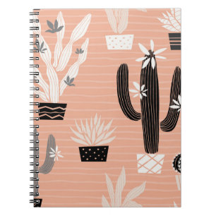 Wild Cactuses: Colourful Watercolor Pattern Notebook