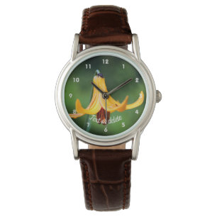 Wild Canada Lily With Insect Personalised Watch