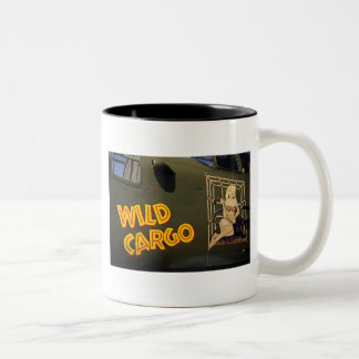 'Wild Cargo' Nose Art Two-Tone Coffee Mug