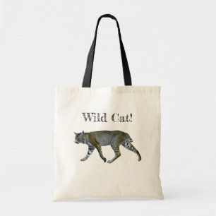 Wild Cat Bobcat Tote Bag