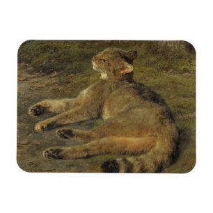 Wild Cat (by Rosa Bonheur) Magnet