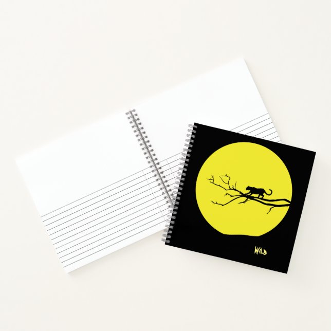 Wild Cat Hardcover Notebook (Inside)