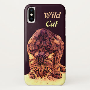 WILD CAT KITTEN iPhone X CASE