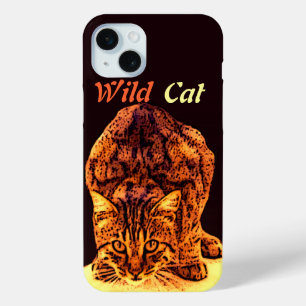 WILD CAT KITTEN iPhone 15 MINI CASE