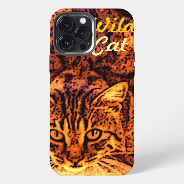 WILD CAT KITTEN iPhone CASE (Back)