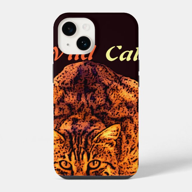 WILD CAT KITTEN iPhone CASE (Back)