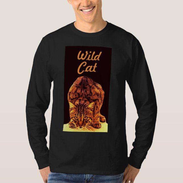 WILD CAT KITTEN T-Shirt (Front)
