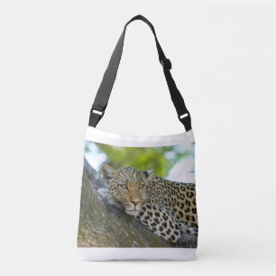 Wild Cat Print Pattern Office Destiny's Destiny Crossbody Bag