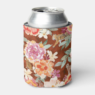 WILD CAT Tropical Floral Can Cooler