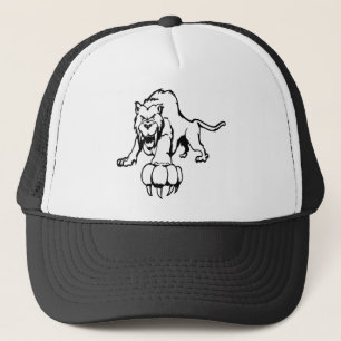 Wild cat, wildcat, bobcat, cat, panther, puma, mou trucker hat
