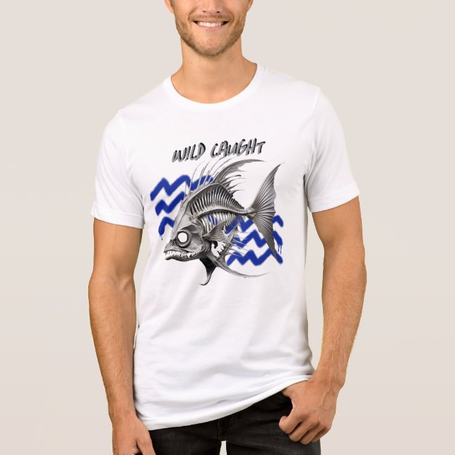 "Wild Caught" Men's Tri-Blend Shirt (Front)