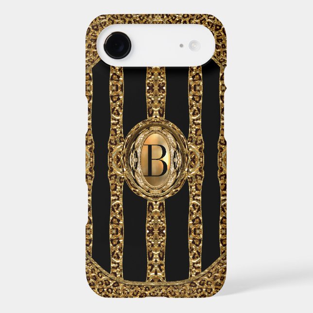 Wild Cheetah Monogram Case-Mate iPhone Case (Back)