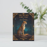 Wild Cheetah Wedding Invitation