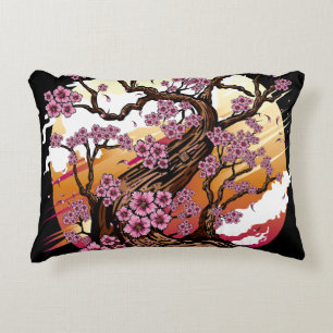 Wild Cherry Blossom Decorative Cushion