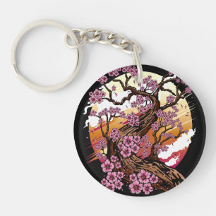 Wild Cherry Blossom Key Ring