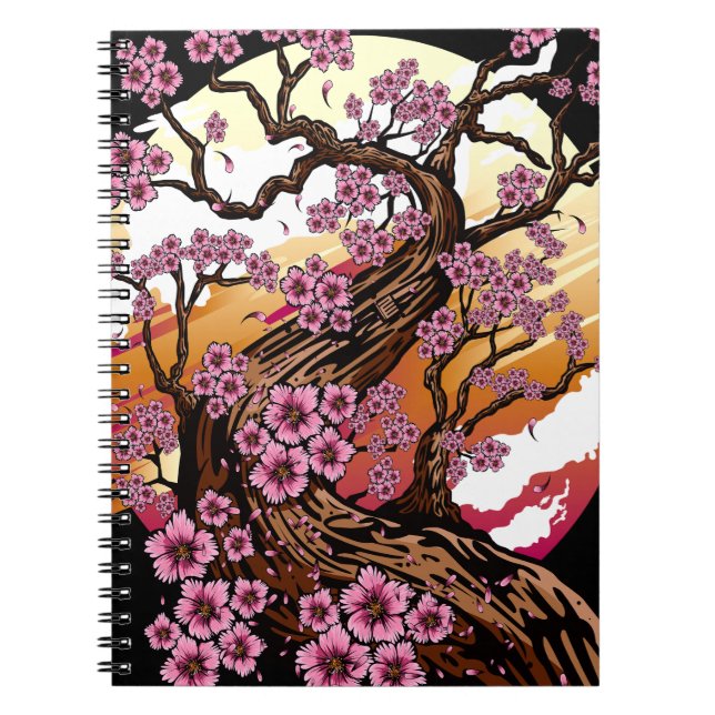Wild Cherry Blossom Notebook (Front)