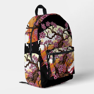 Wild Cherry Blossom Printed Backpack