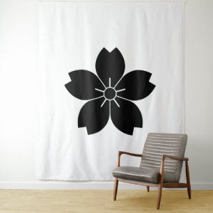 Wild cherry blossom tapestry