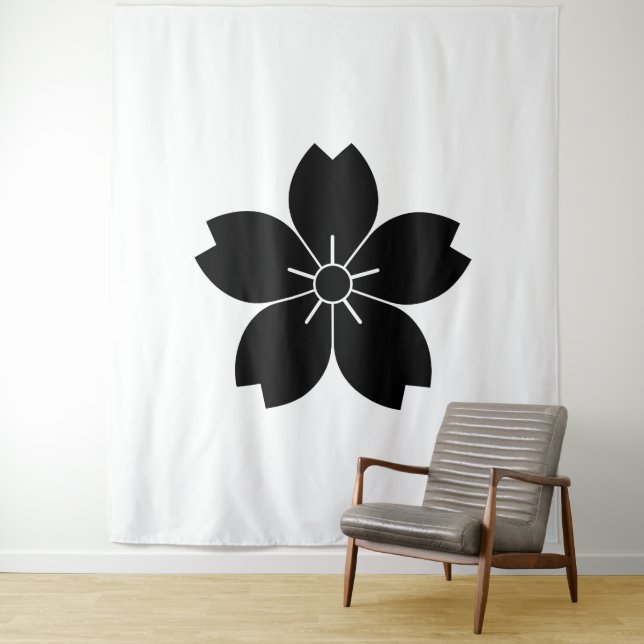 Wild cherry blossom tapestry (In Situ)