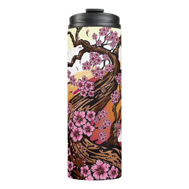 Wild Cherry Blossom Thermal Tumbler (Front)