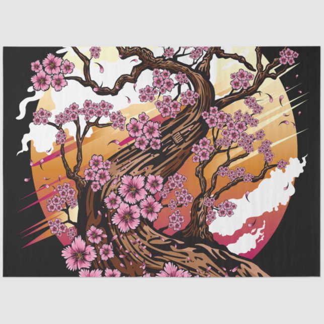 Wild Cherry Blossom Tissue Paper (Front)